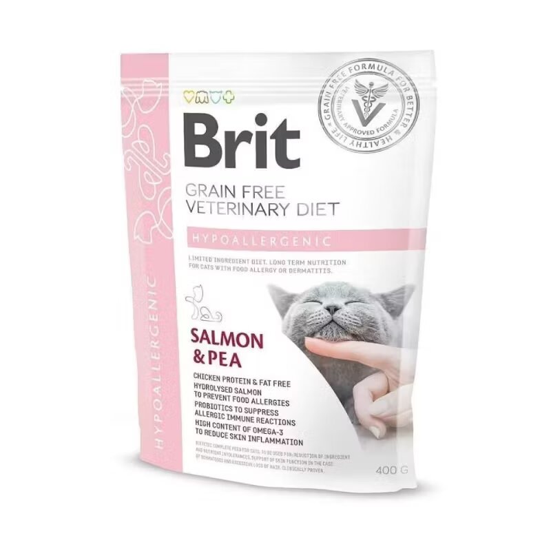 Brit Veterinary Diets Brit Grain Free Veterinary Diets Cat Hypoallergenic 400 g
