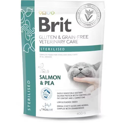Brit Veterinary Diets Brit Grain Free Veterinary Diets Cat Sterilised 400 g