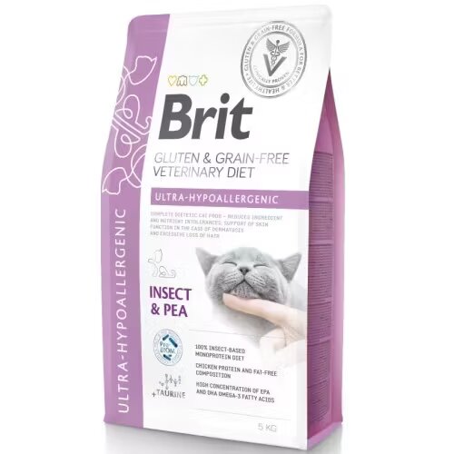 Brit Veterinary Diets Brit Grain Free Veterinary Diets Cat Ultra-Hypoallergenic 5 kg