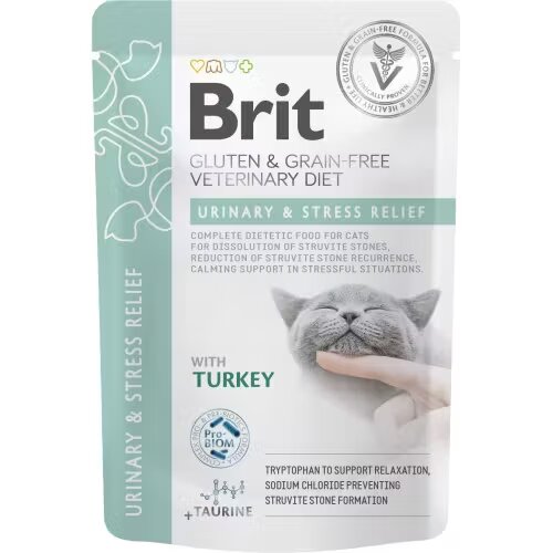 Brit Veterinary Diets Brit Grain Free Veterinary Diets Cat Urinary & Stress Relief 85 g