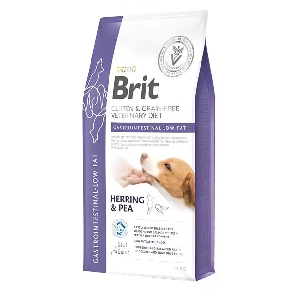Brit Veterinary Diets Brit Grain Free Veterinary Diets Dog Gastrointestinal Low Fat 12 kg