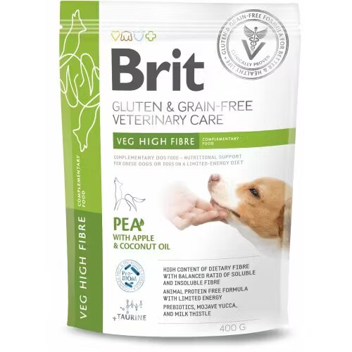 Brit Veterinary Diets Brit Grain Free Veterinary Diets Dog Veg High Fibre 400 g