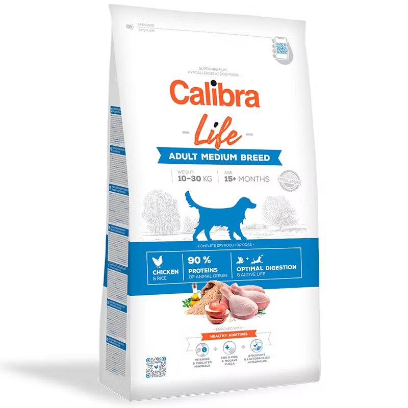 Calibra Dog Life Adult Medium Breed Chicken 2.5 kg