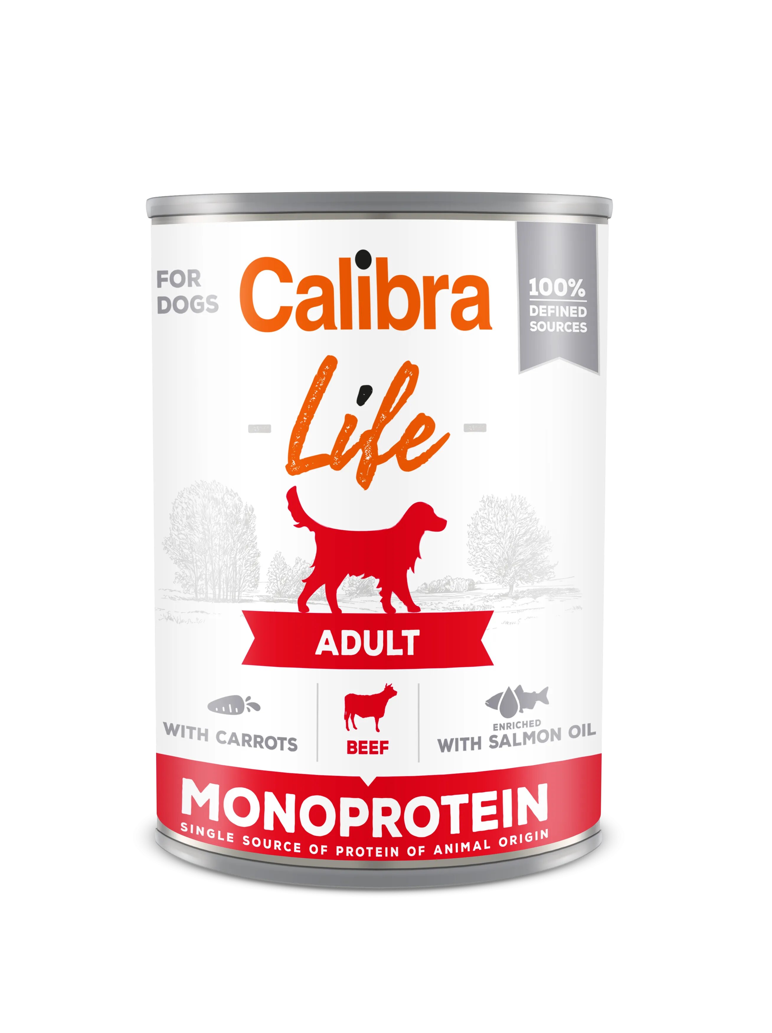 Calibra Hrana umeda caini Dog Life Adult Beef with Carrots 400 g