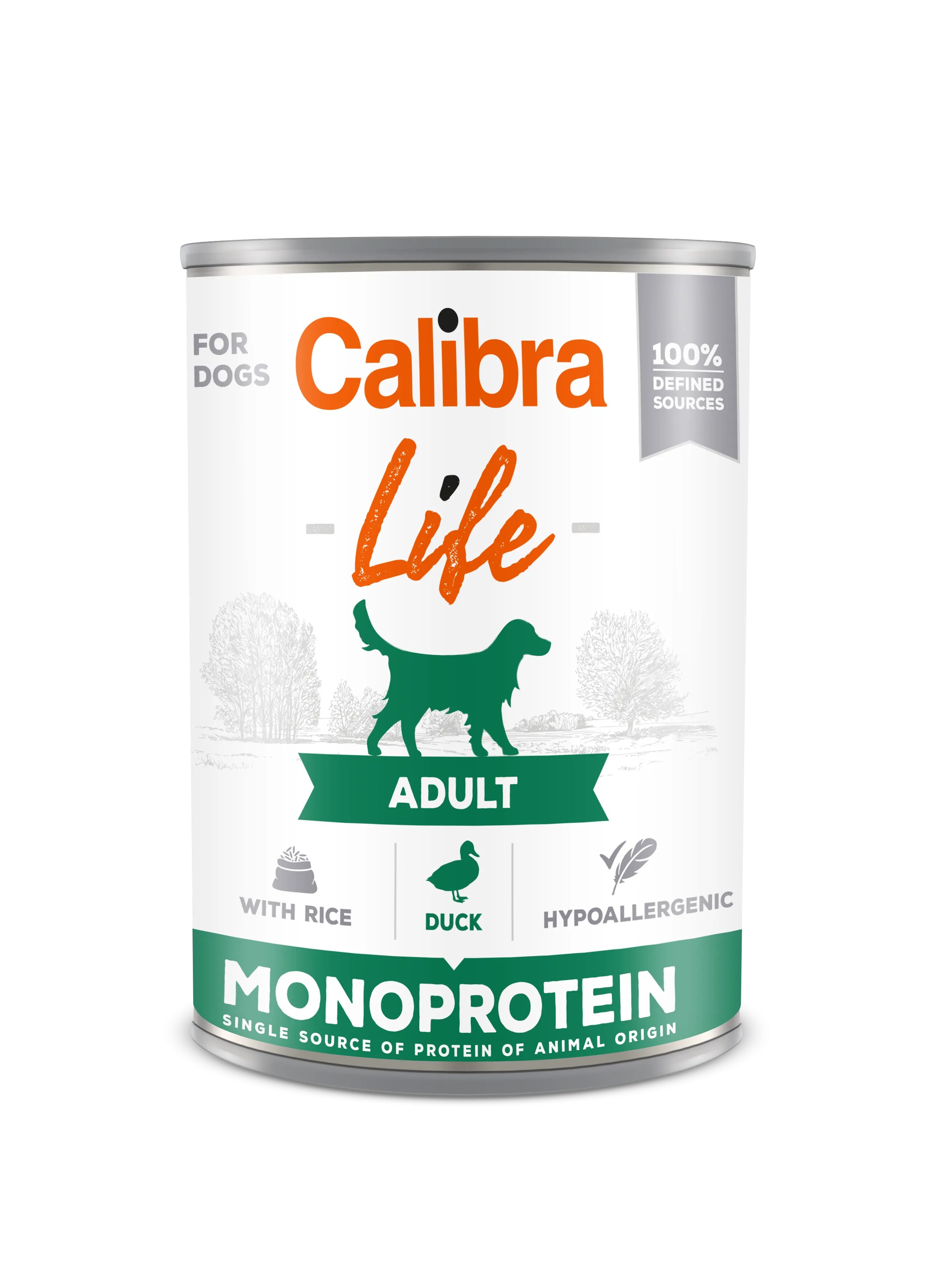 Calibra Hrana umeda caini Dog Life Adult Duck with Rice 400 g