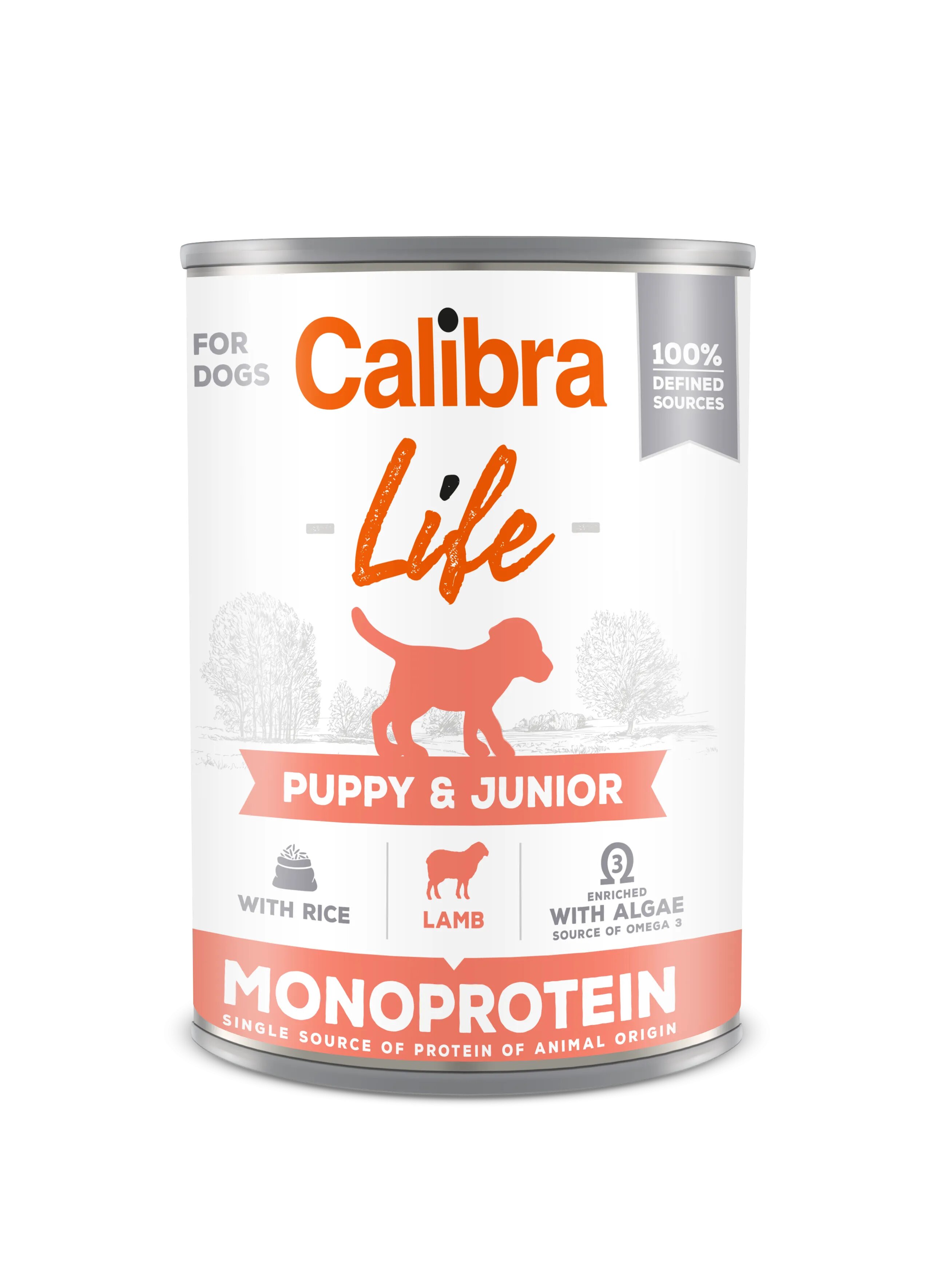 Calibra Hrana umeda caini Dog Life Puppy & Junior Lamb & Rice 400 g