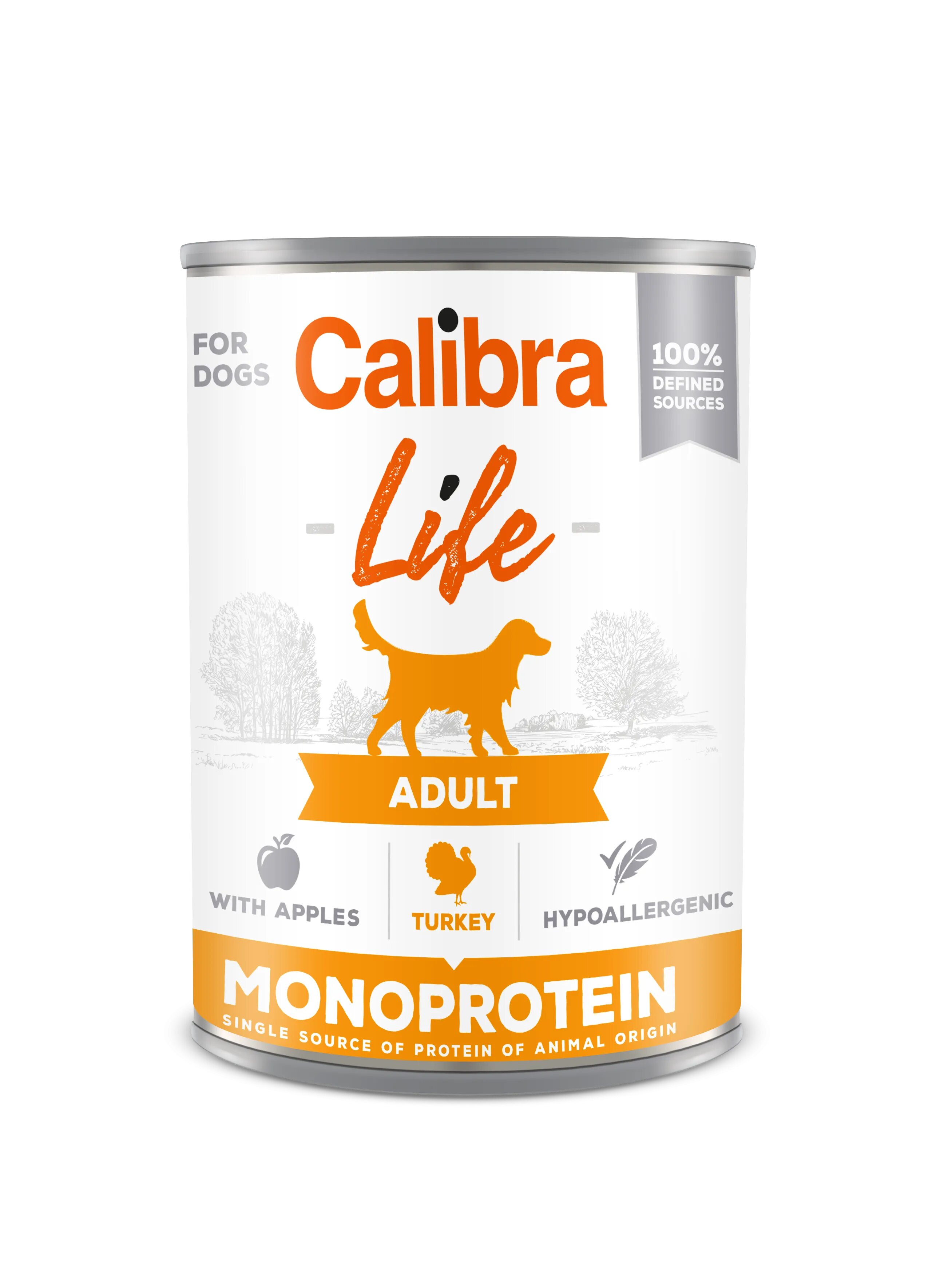 Calibra Hrana umeda caini Dog Life Turkey with Apples 400 g