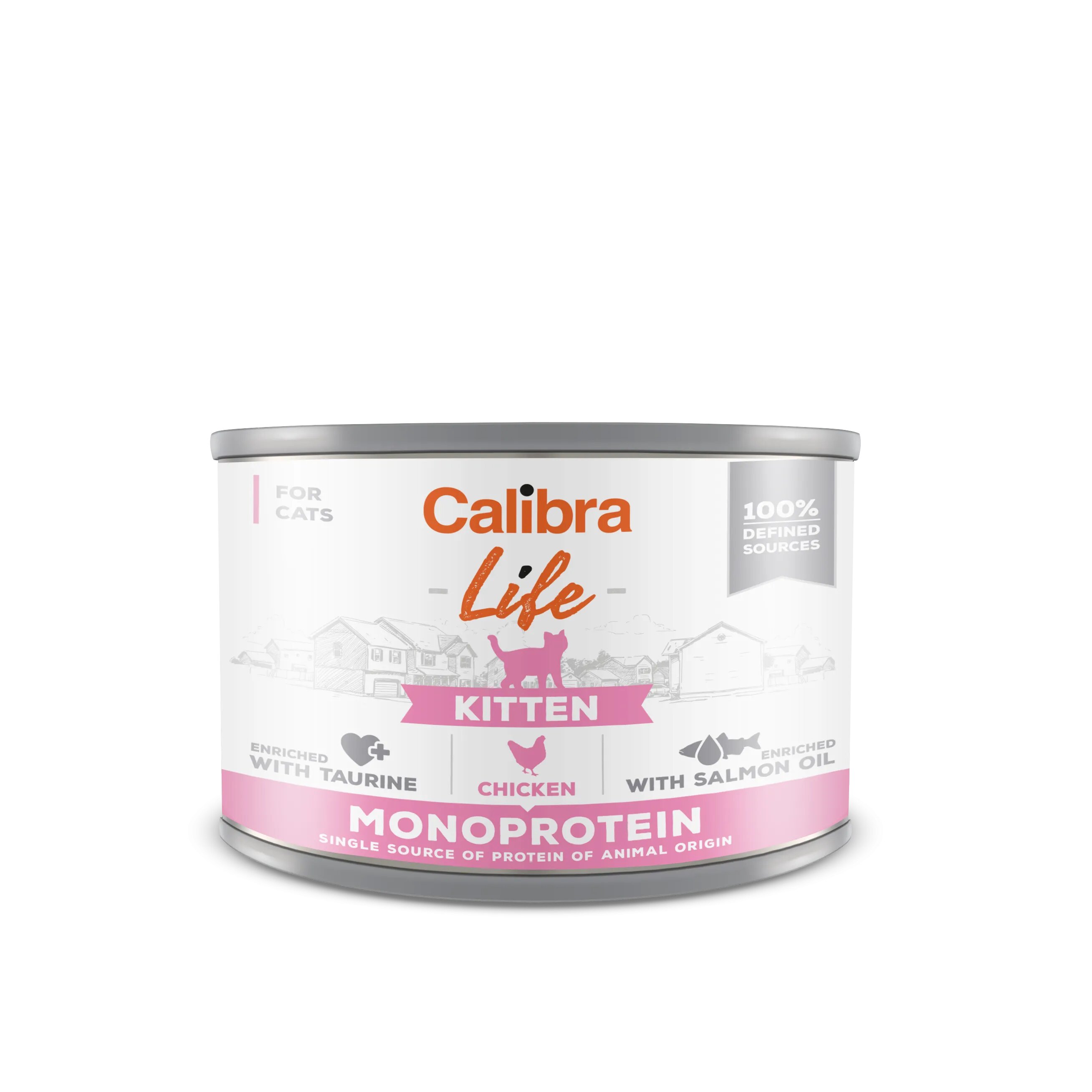 Calibra Hrana umeda pisici Cat Life Kitten Chicken 200 g