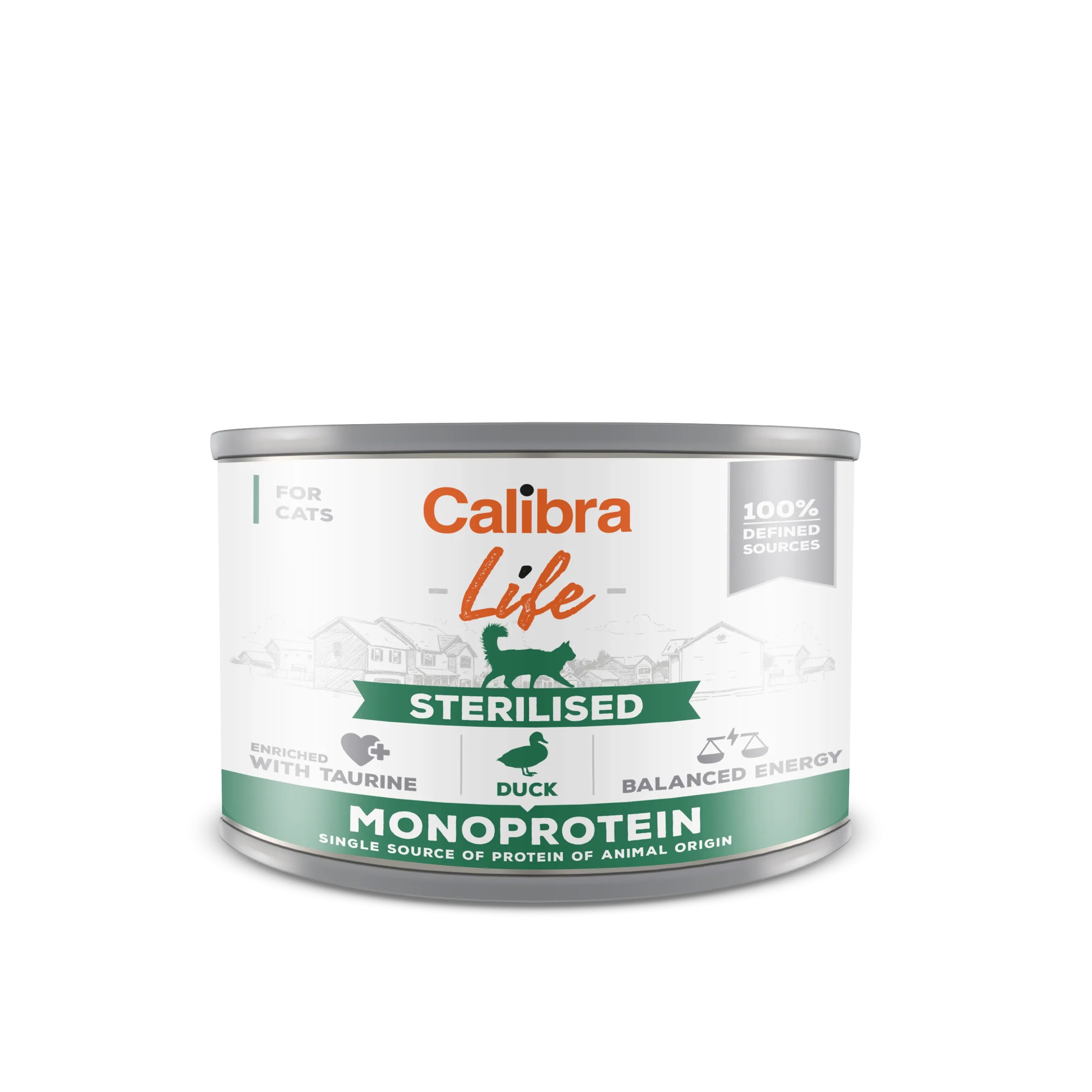 Calibra Hrana umeda pisici Cat Life Sterilised Duck 200 g