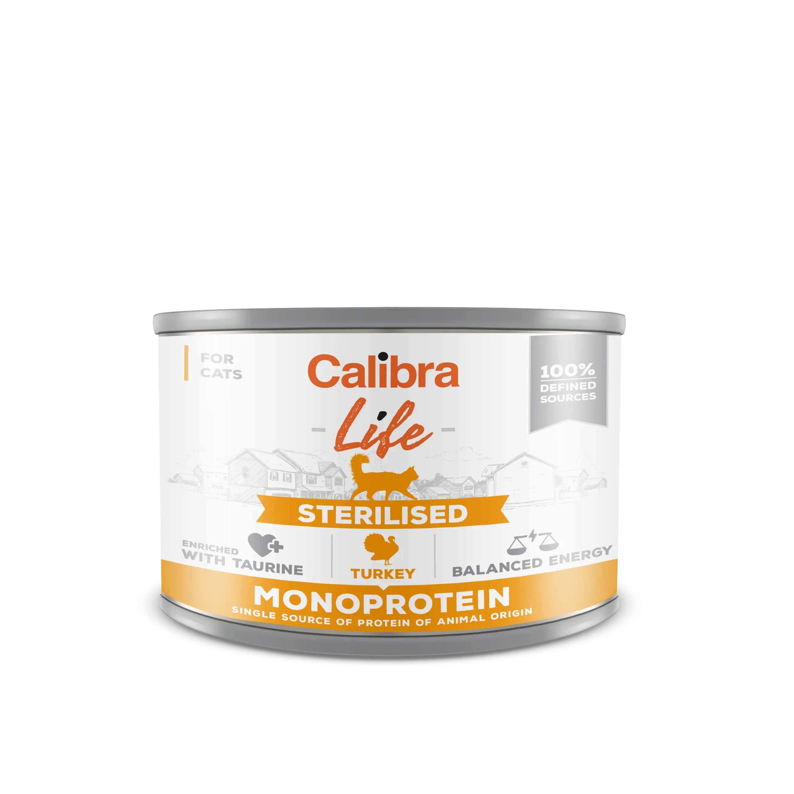 Calibra Hrana umeda pisici Cat Life Sterilised Turkey 200 g