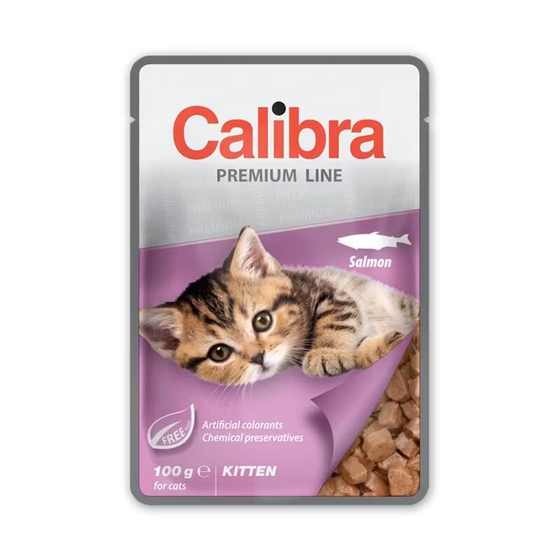 Calibra Hrana umeda pisici Cat Pouch Premium Kitten Salmon 100 g
