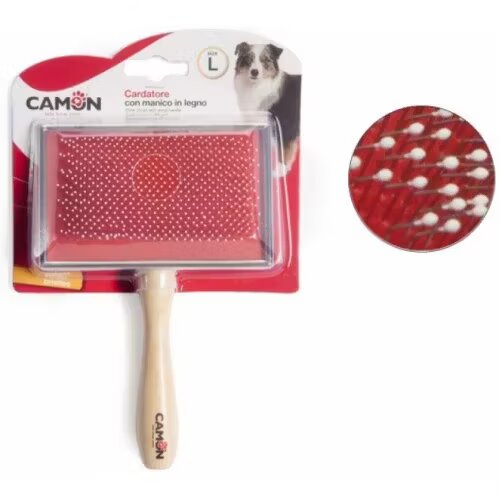 Camon Perie cu maner de lemn XL 12.5x8 cm