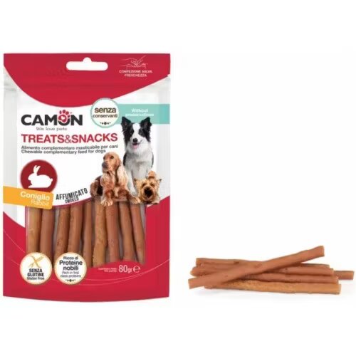 Camon Recompense pentru caini Sticks Iepure 80 g
