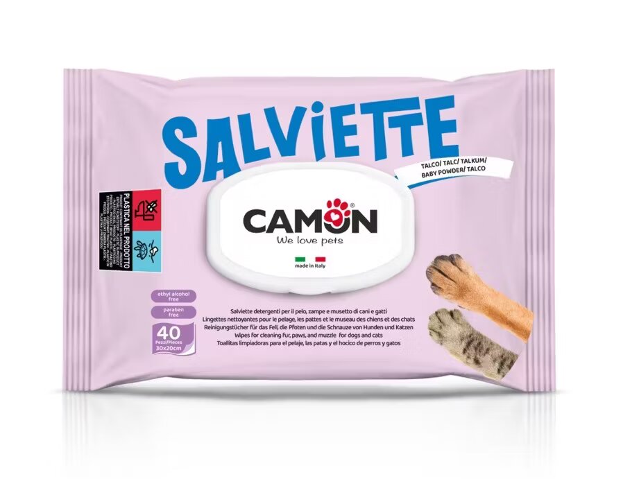 Camon Servetele igienice cu talc pentru caini 40 buc