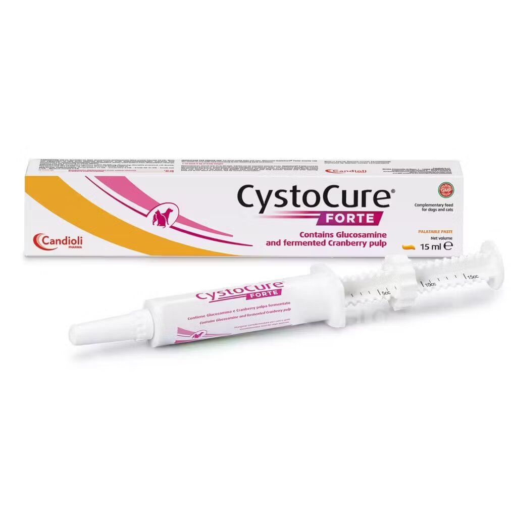 Candioli CYSTOCURE FORTE pasta supliment nutritiv pentru caini si pisici 15 ml