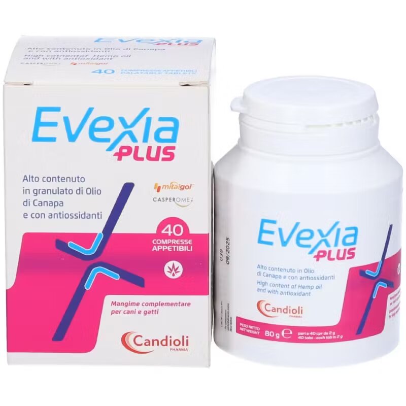 Candioli EVEXIA PLUS supliment nutritiv pentru caini si pisici 40 comprimate