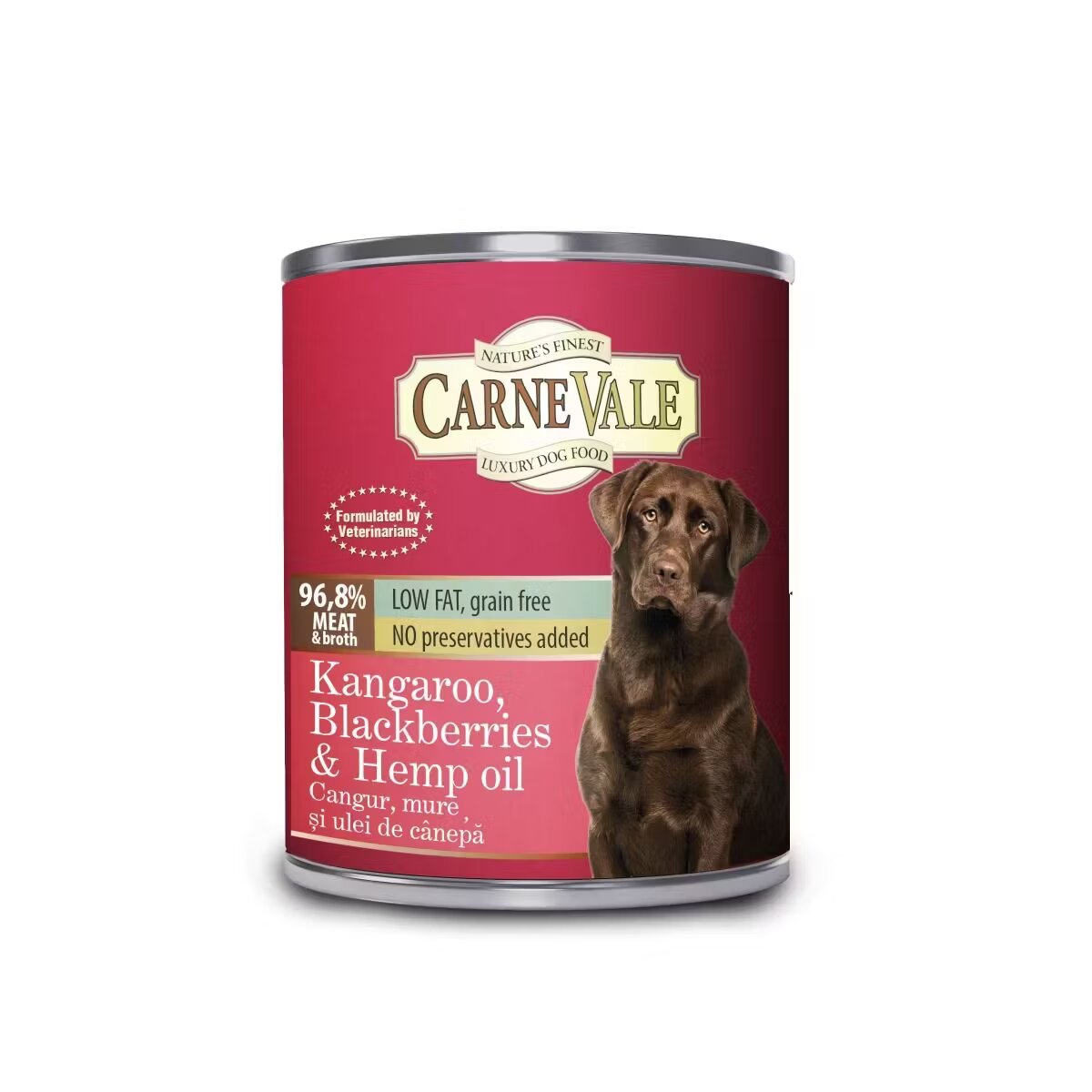 Carnevale Hrana umeda caini Cangur Mure & Ulei de Canepa 800 g