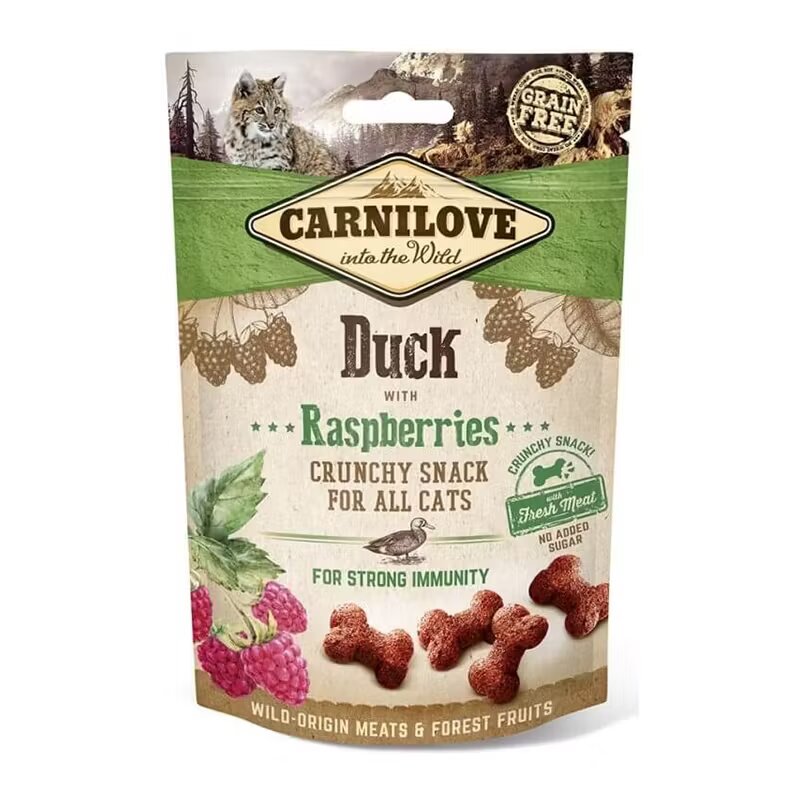 Carnilove Cat Crunchy Snack Duck with Raspberries 50 g