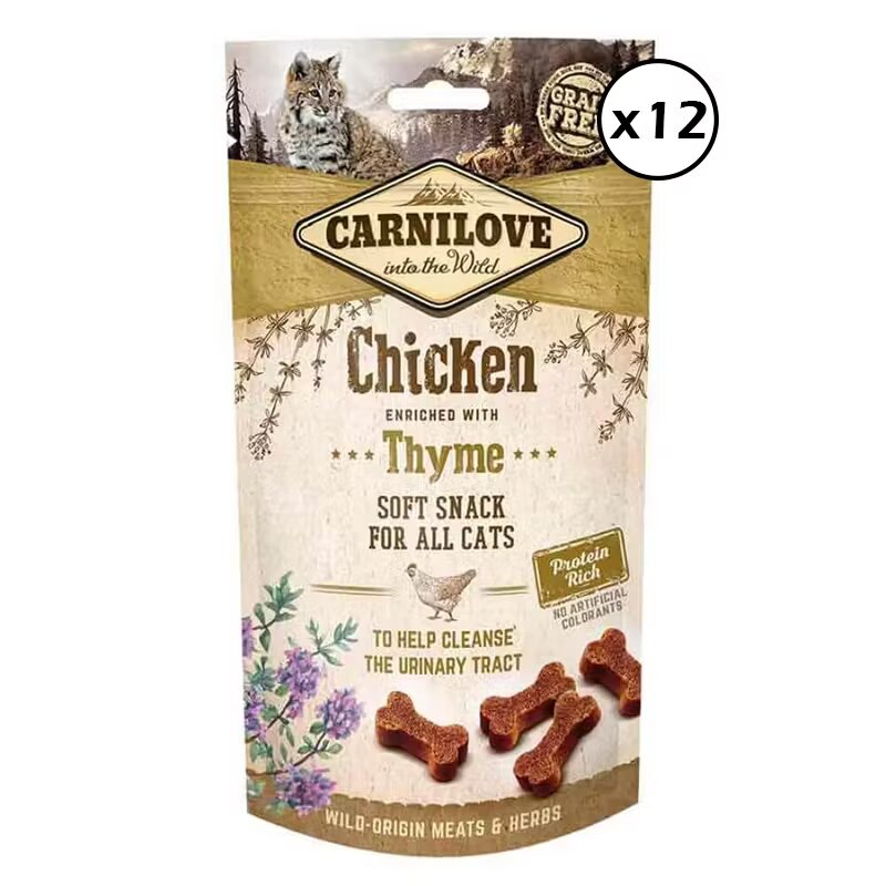 Carnilove Cat Semi Moist Snack Chicken with Thyme 12 x 50 g