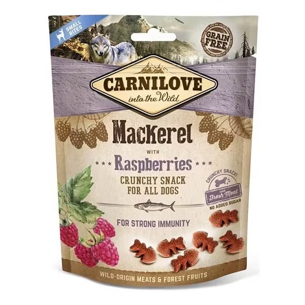 Carnilove Dog Crunchy Snack Mackerel with Raspberries 200 g