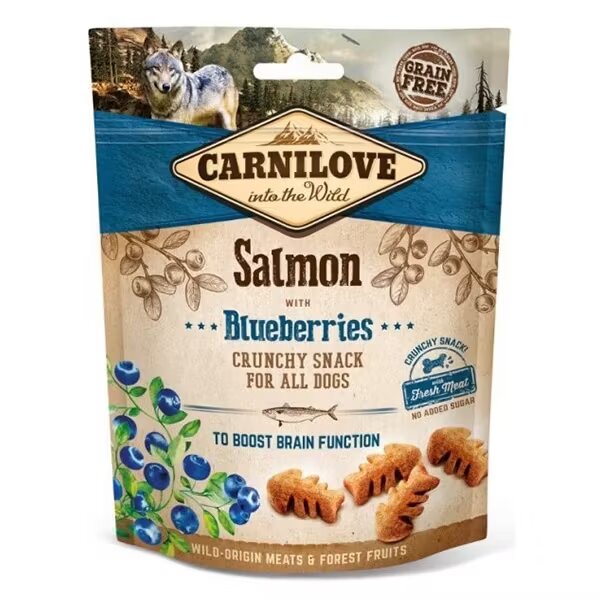 Carnilove Dog Crunchy Snack Salmon with Blueberries 200 g