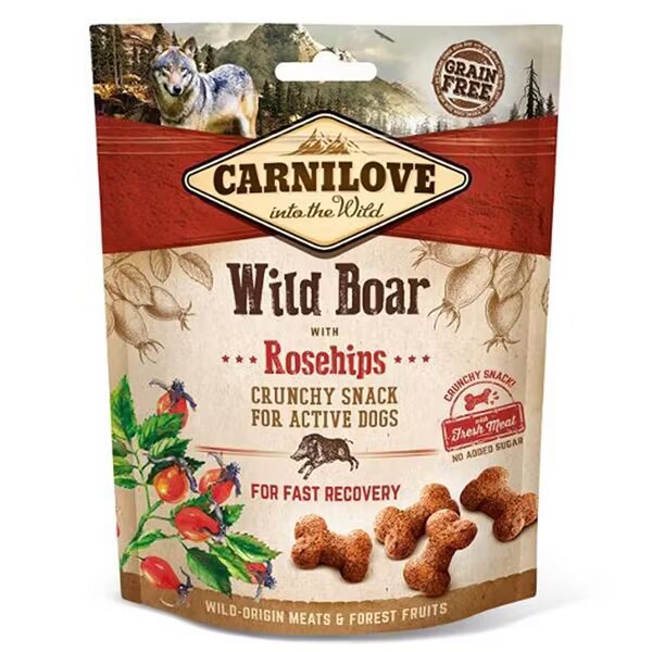 Carnilove Dog Crunchy Snack Wild Boar with Rosehips 200 g
