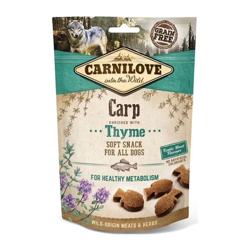 Carnilove Dog Semi Moist Snack Carp with Thyme 200 g