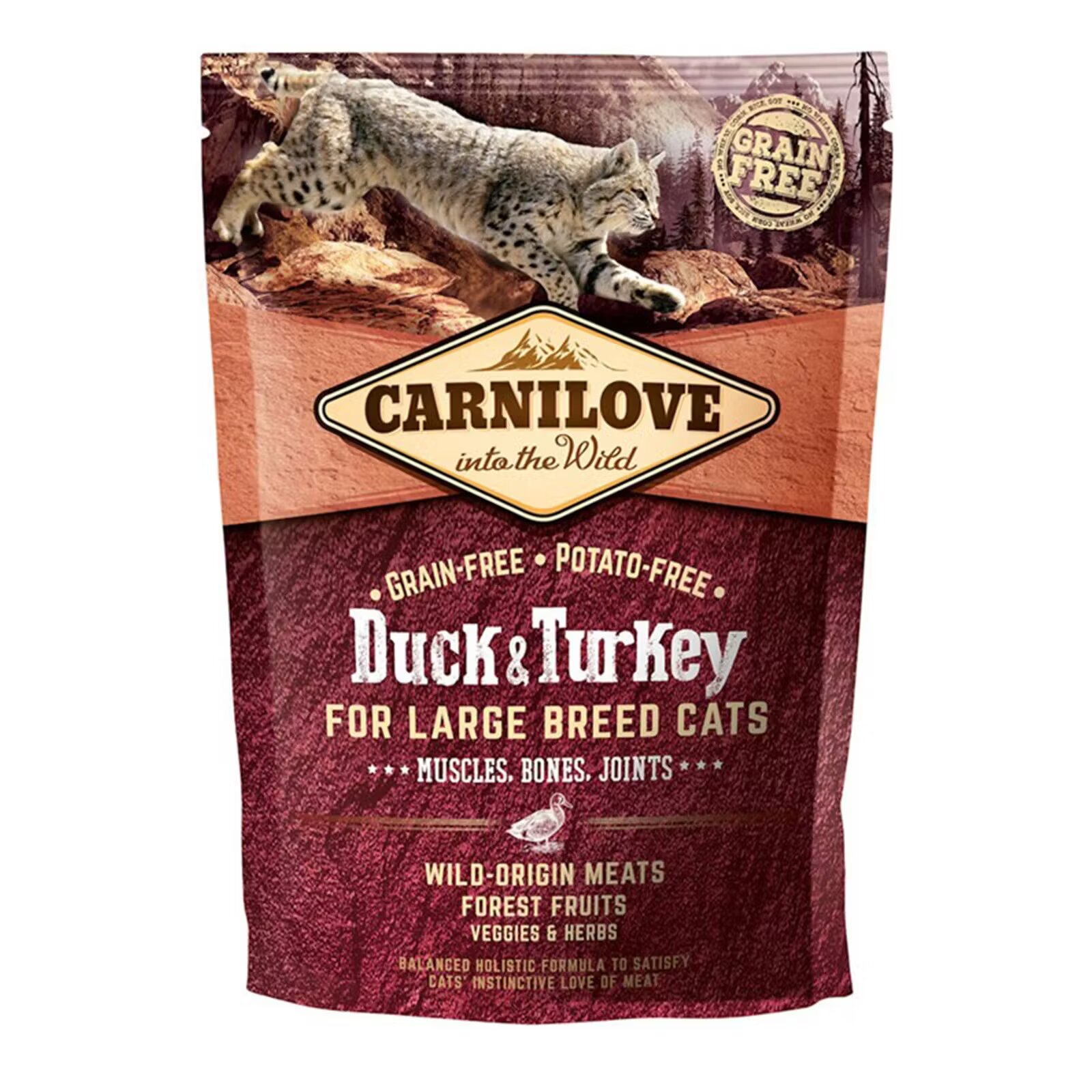 Carnilove Duck and Turkey for Large Breed Cats 400 g
