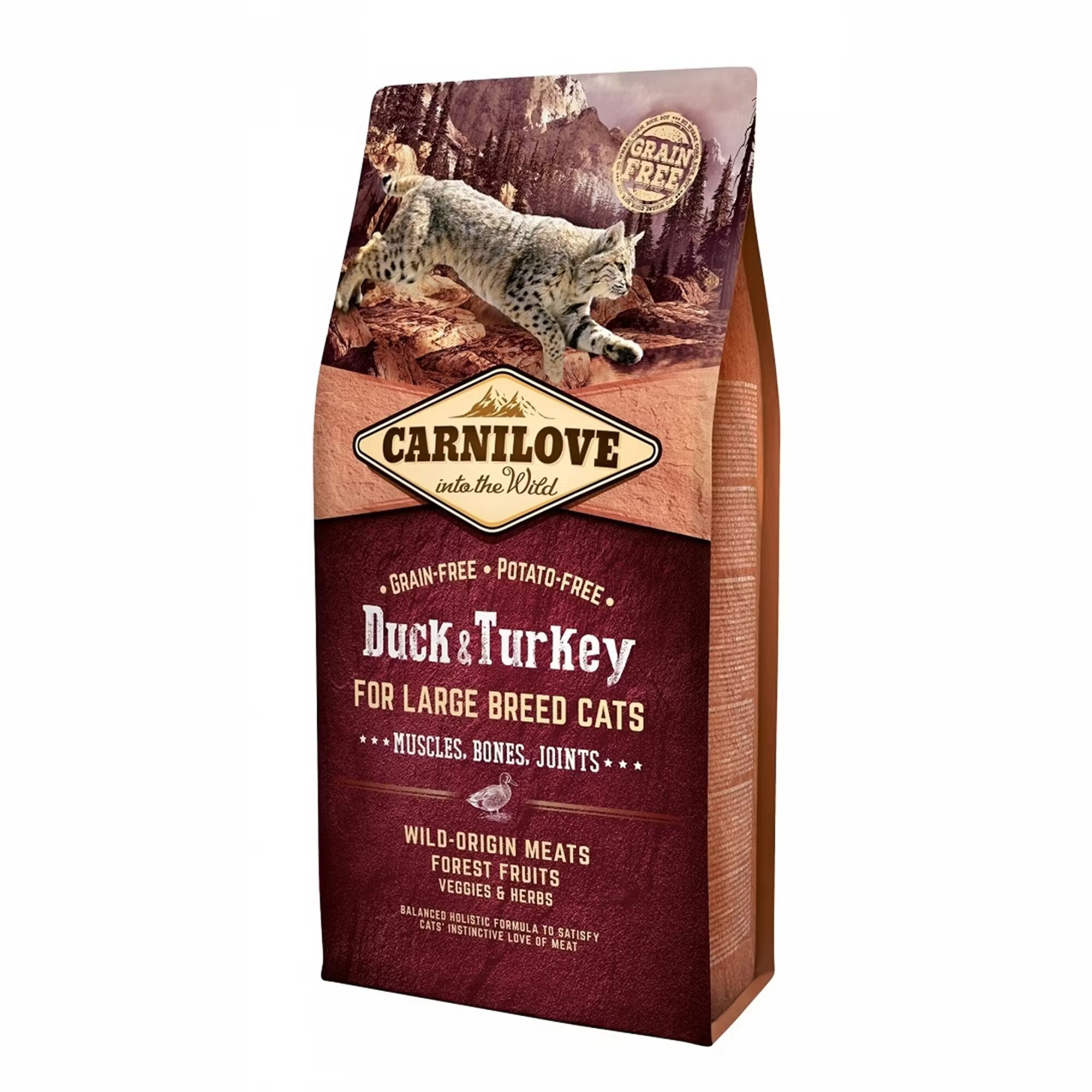 Carnilove Duck & Turkey Large Breed Cats 6 kg