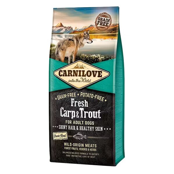 Carnilove Fresh Carp & Trout Healthy Skin For Adult Dogs 12 kg