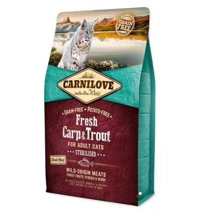 Carnilove Fresh Carp & Trout Sterilised For Adult Cats 2 kg