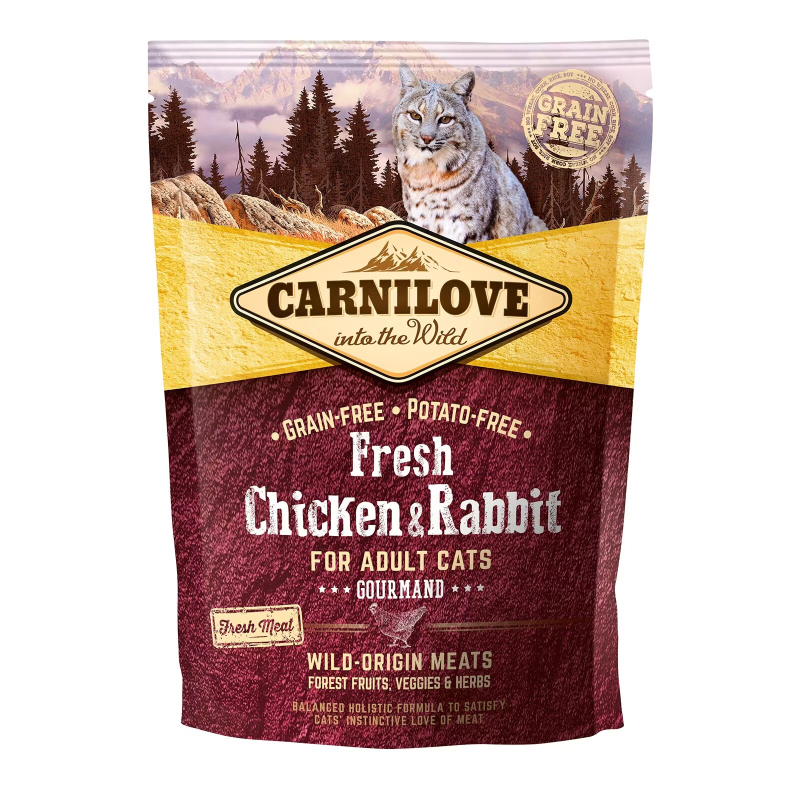 Carnilove Fresh Chicken and Rabbit Gourmand for Adult Cats 400 g