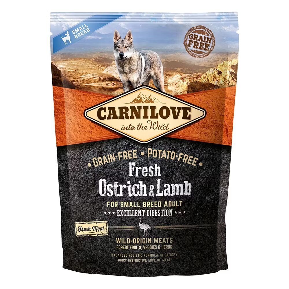 Carnilove Fresh Ostrich & Lamb For Small Breed Dogs 1.5 kg