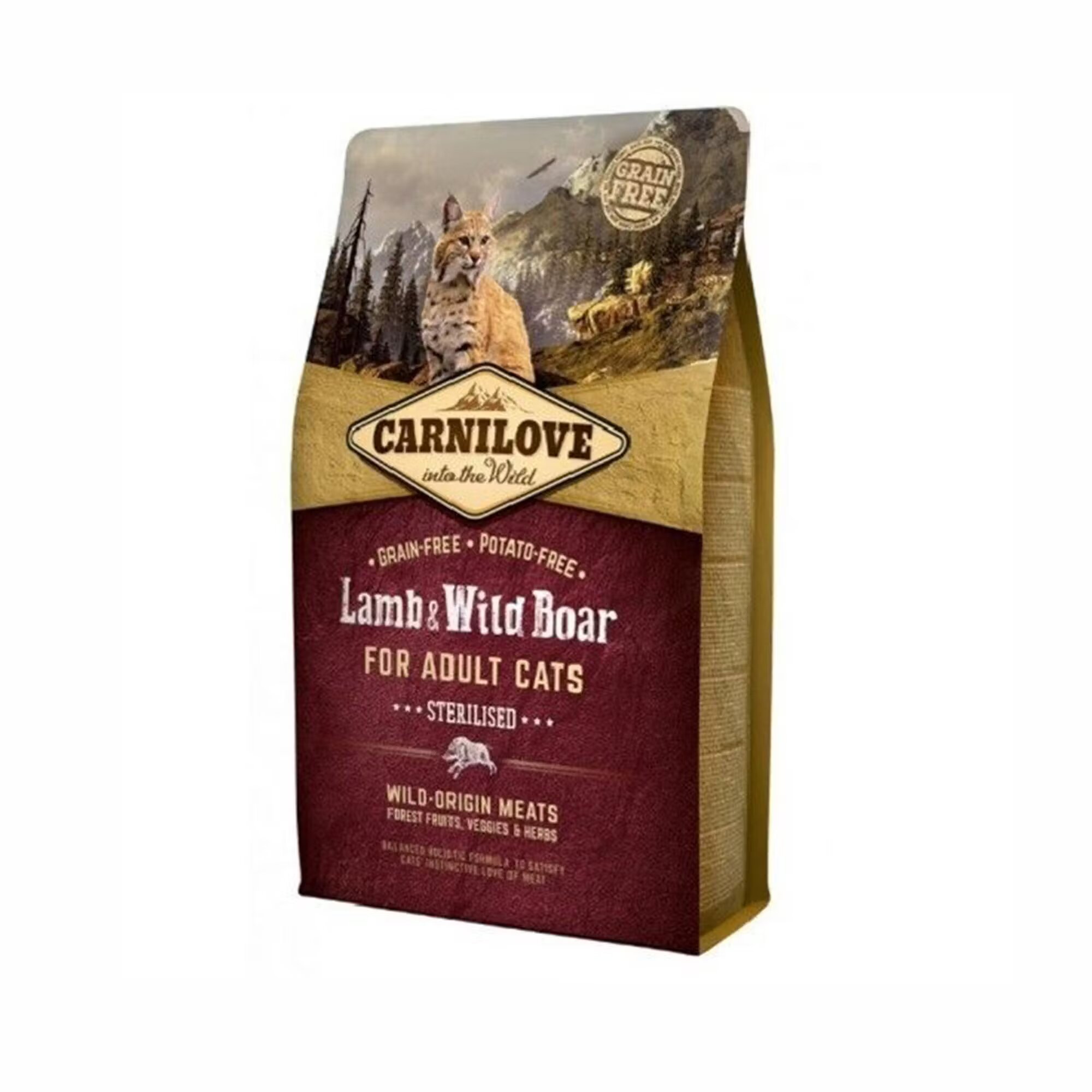 Carnilove Lamb & Wild Boar Cats Sterilised 2 kg