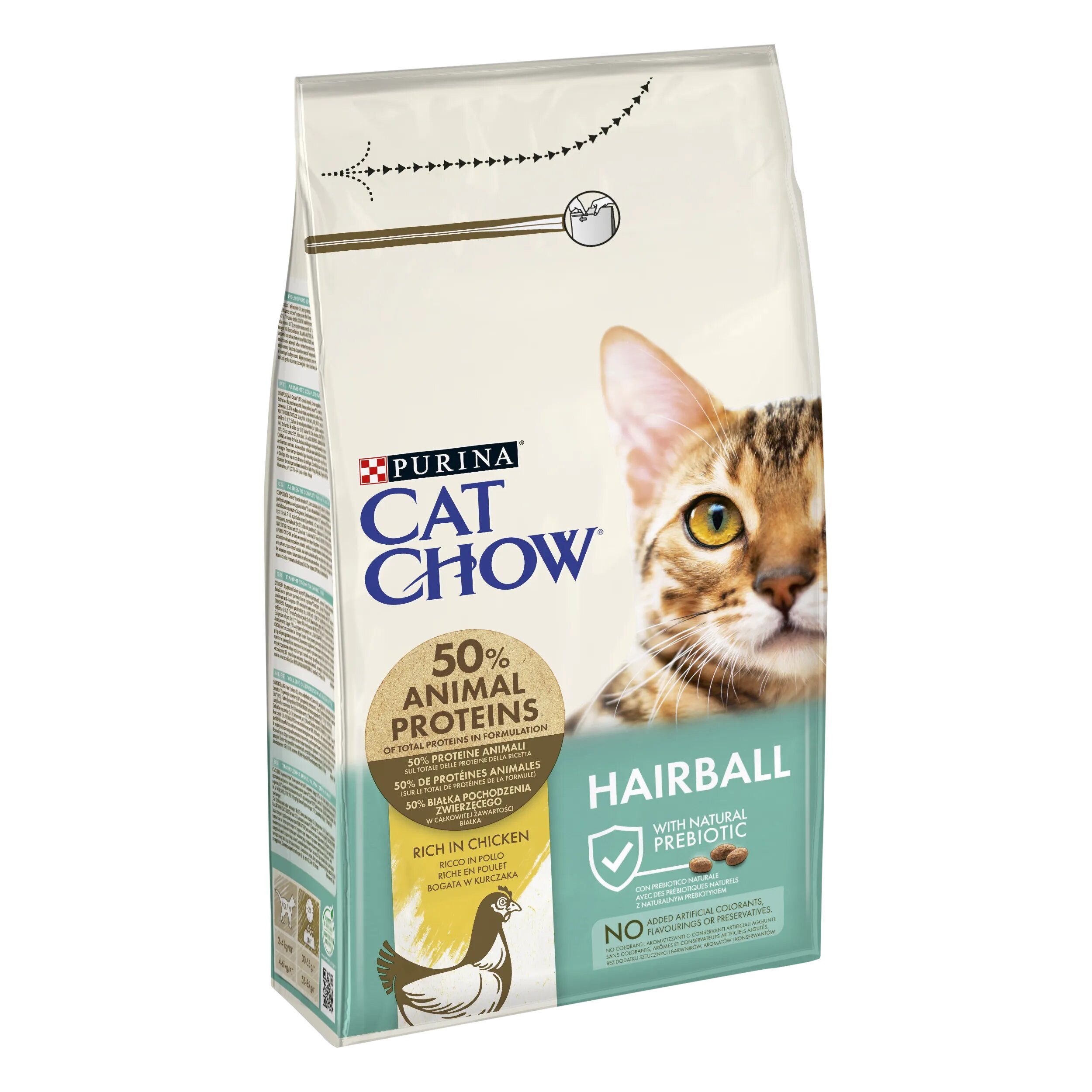 Cat Chow PURINA Hairball Control Pui 1.5 kg