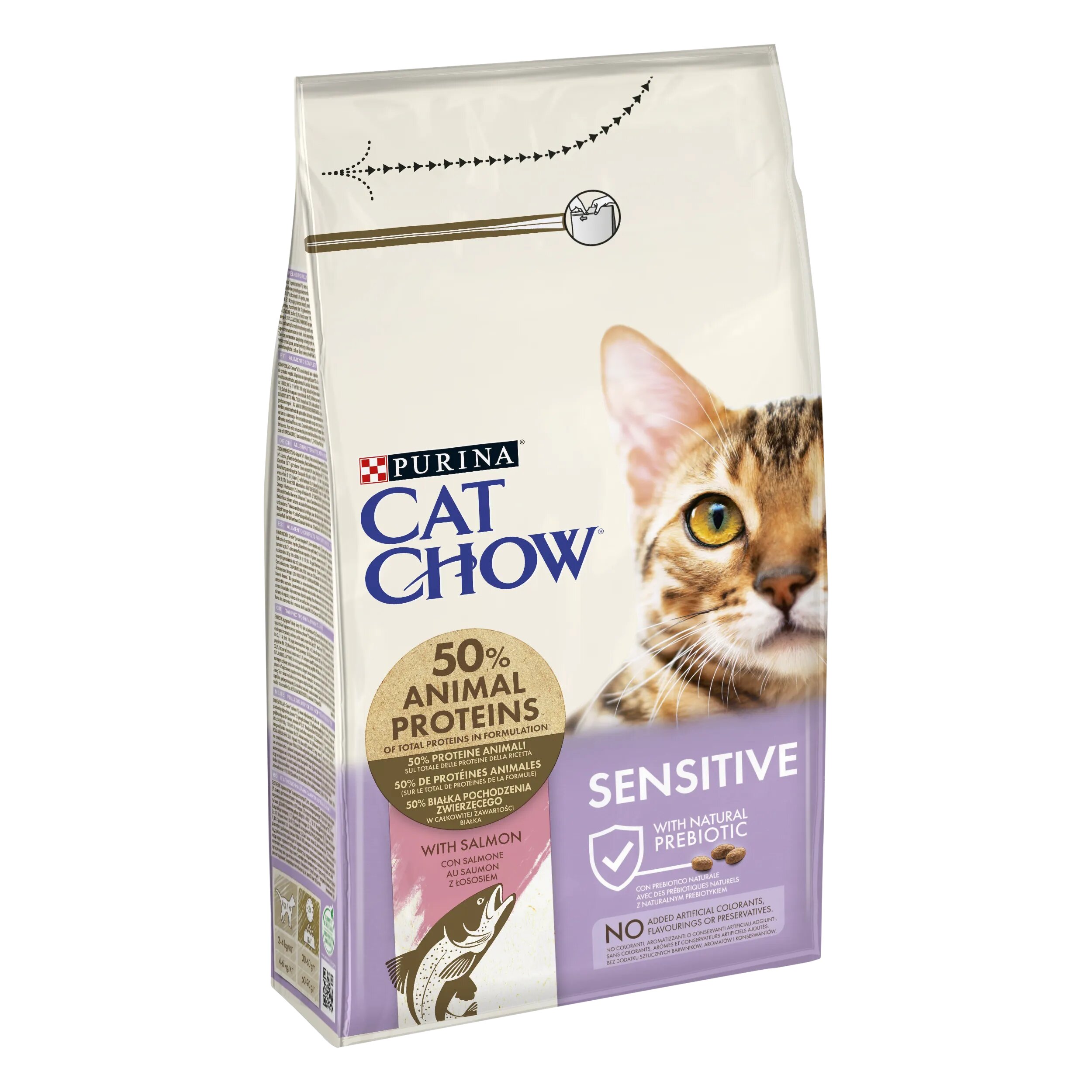 Cat Chow PURINA Sensitive Somon 1.5 kg