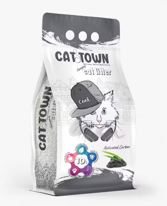 Cat Town Asternut Igienic Carbon Activ pentru Pisici 10 L