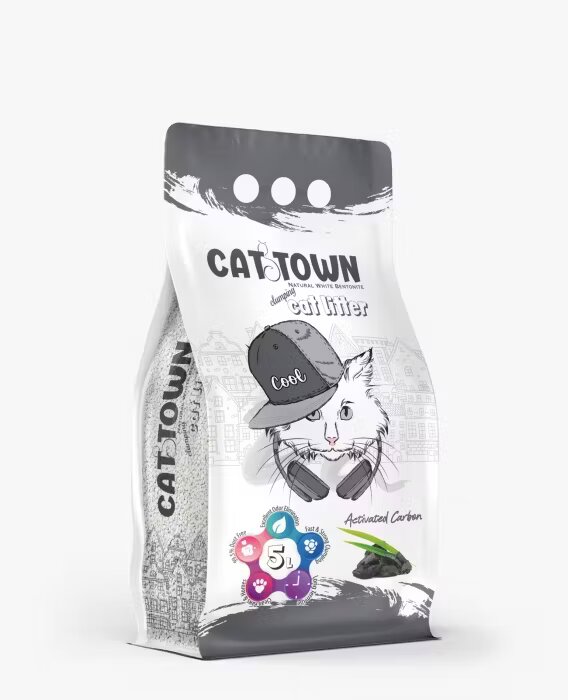 Cat Town Asternut Igienic Carbon Activ pentru Pisici 5 L
