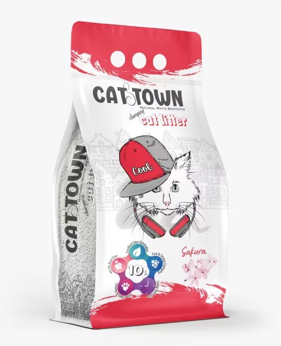 Cat Town Asternut Igienic Sakura pentru Pisici 10 L