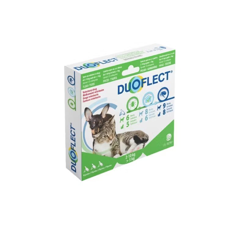 Ceva Sante Duoflect Cat (>5 kg) and Dog (S) 3 pipete 2-10 kg