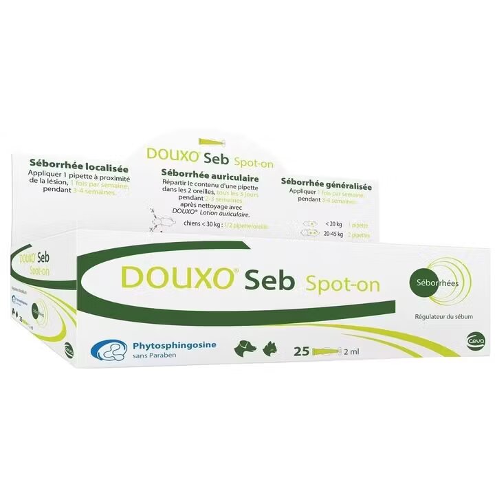 Ceva Sante Solutie dermatologica Douxo Seb Spot On 25 buc x 2 ml