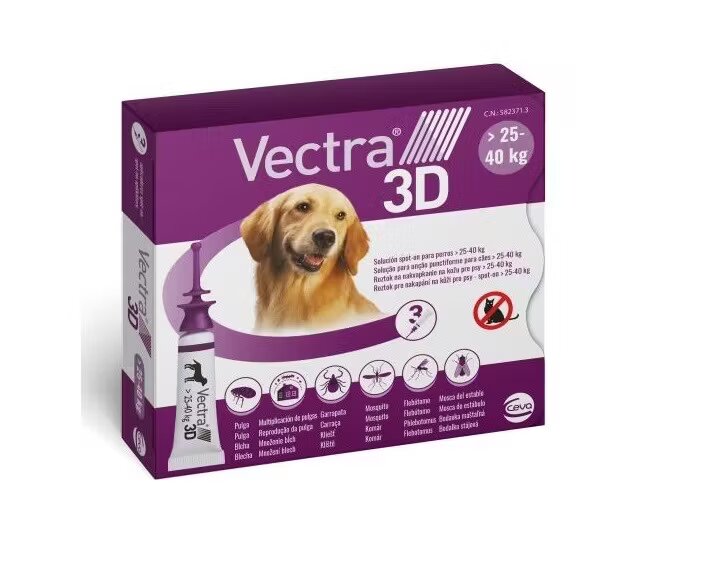 Ceva Sante VECTRA 3D 25-40 kg/ 3 pipete