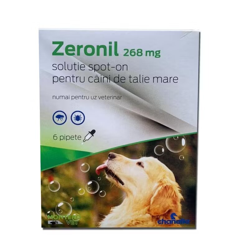 Chanelle Pipete antiparazitare caini Zeronil 268 mg 20 - 40 kg 6 pipete