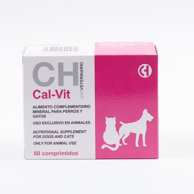 Chemical Iberica CAL-VIT calciu pentru caini si pisici 60 comprimate