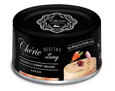 Cherie Adult Cat Mousse cu Pui si Morcov 80 g