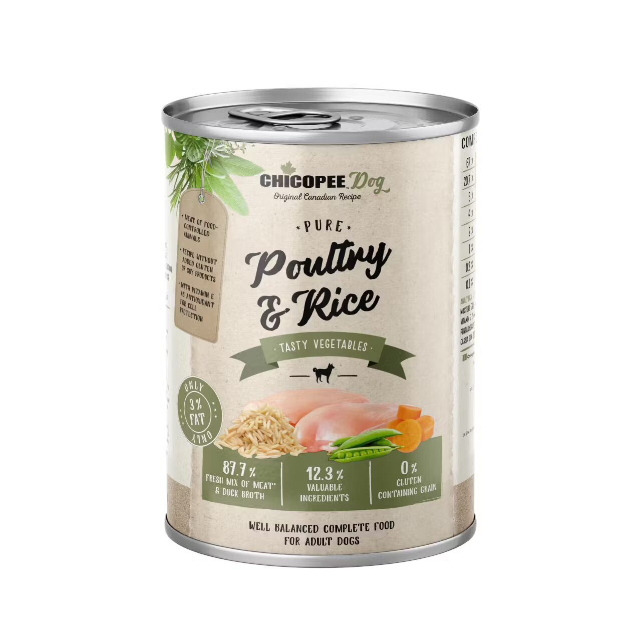 Chicopee Hrana umeda caini Poultry & Rice Adult 400 g