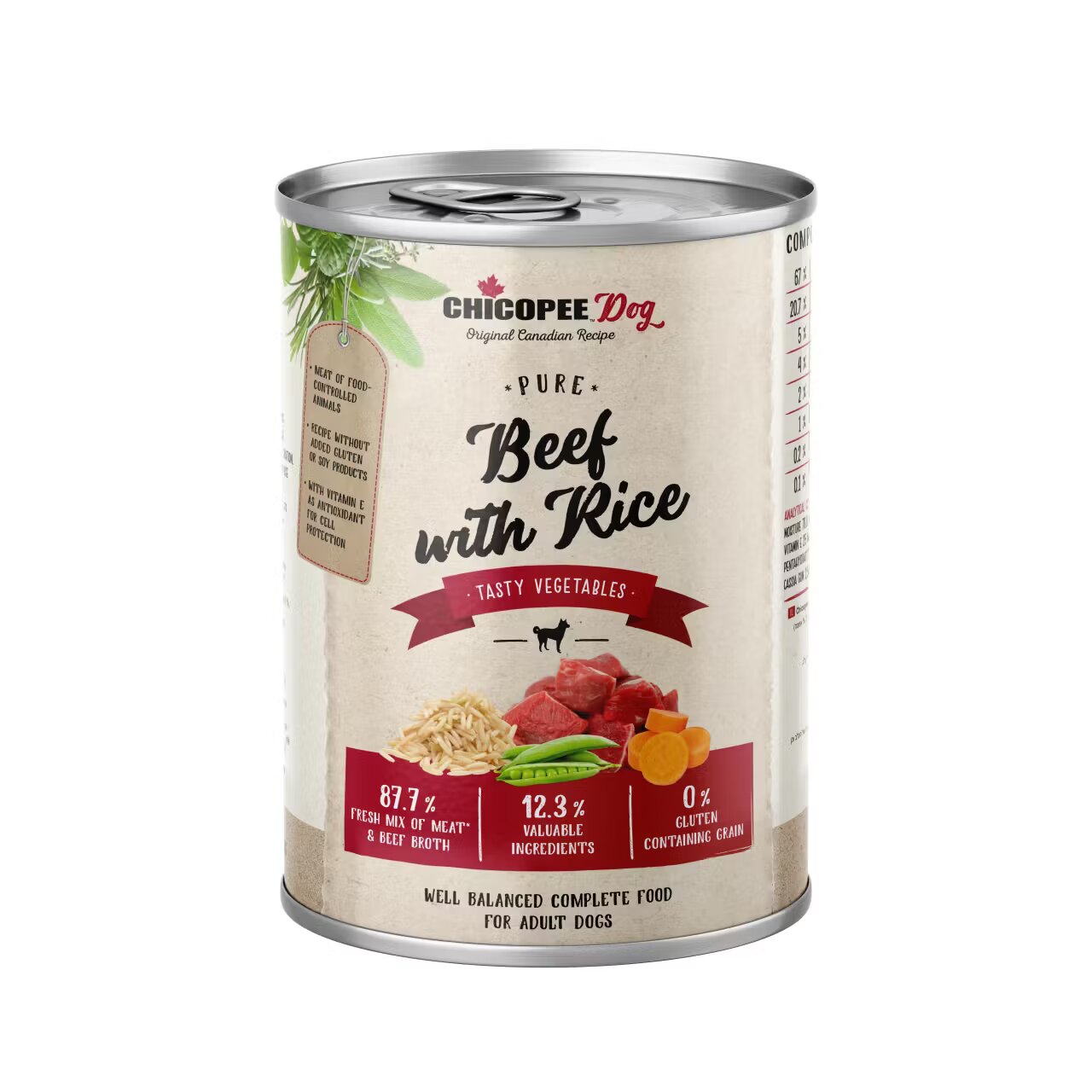 Chicopee Hrana umeda caini Pure Beef with Rice Adult 400 g