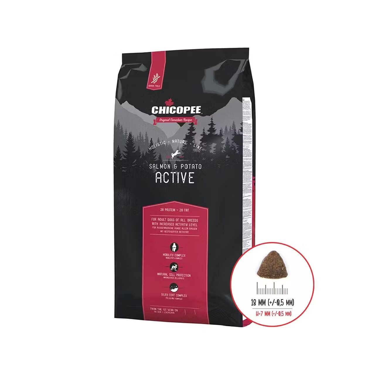 Chicopee Hrana Uscata Caini Holistic Nature Line Active Salmon & Potato 2 kg