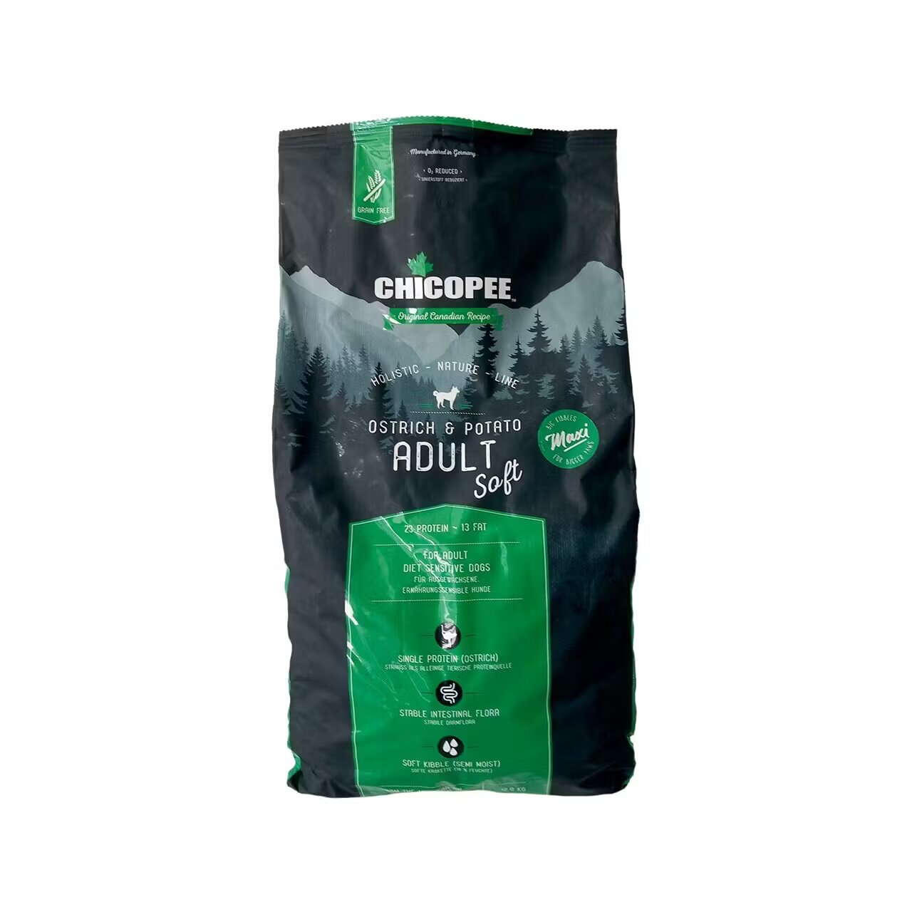 Chicopee Hrana Uscata Caini Holistic Nature Line Maxi Adult Ostrich & Potato 12 kg