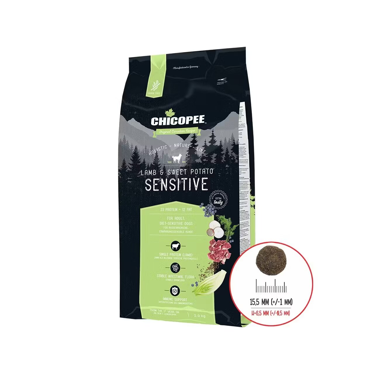 Chicopee Hrana Uscata Caini Holistic Nature Line Sensitive Lamb & Sweet Potato 12 kg